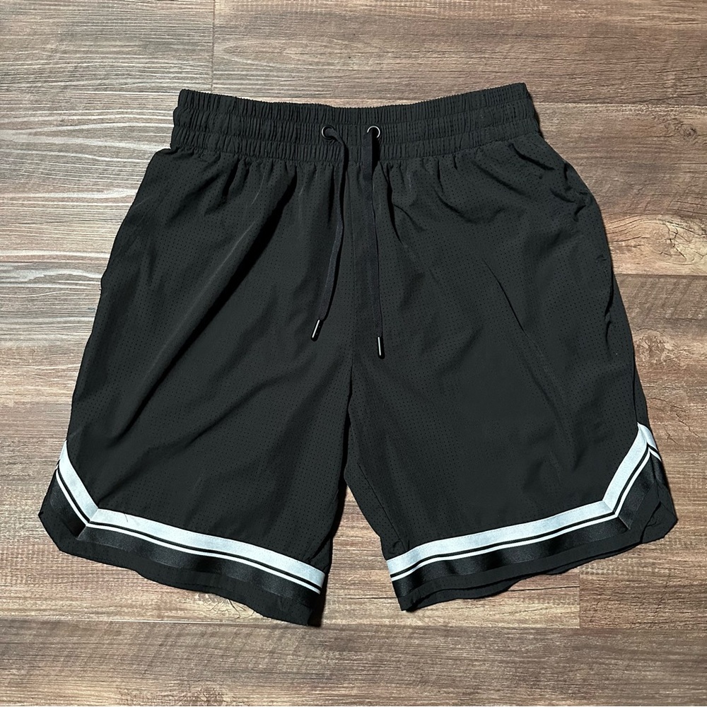 Black Athletic Men's Shorts